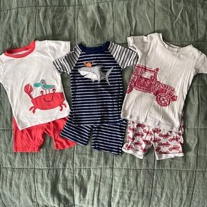 Set of 3, short pajamas